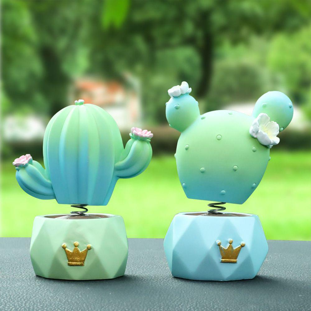 YNATURAL Mô Hình Cây Xương Rồng Lắc Đầu Bằng Nhựa Resin Trang Trí Nhà Cửa / Xe Hơi