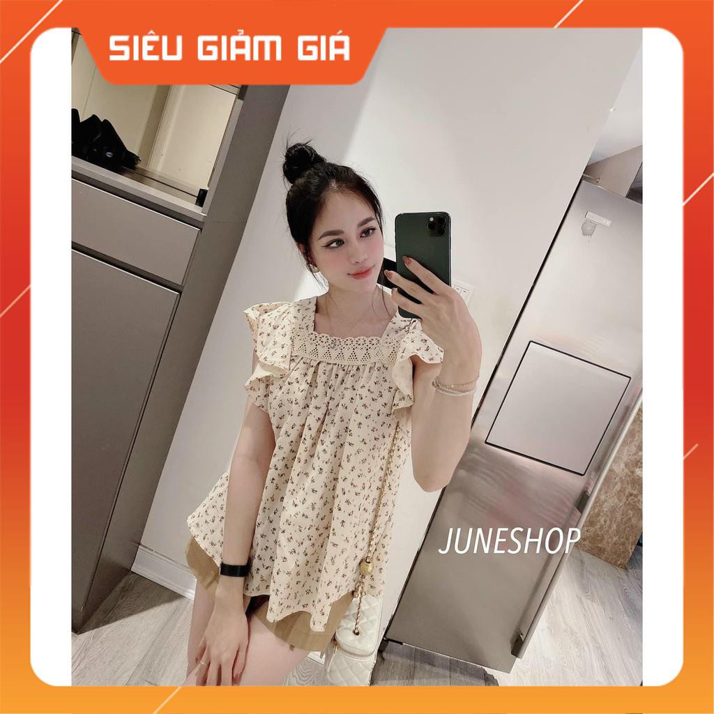 bộ bầu đũi hoa cánh tiên dành cho mẹ bầu mặc đi chơi dạo phố☘️freesize 43-67kg☘️bộ bầu cao cấp siêu mát siêu mềm BBH25