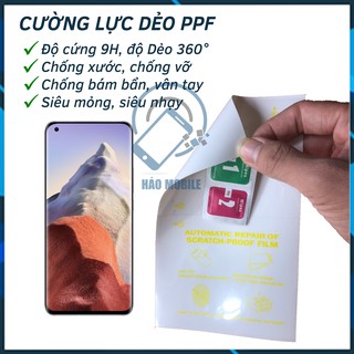 Miếng dán dẻo PPF cho Xiaomi mi 11 Pro, Mi 11 Ultra trong suốt và chống nhìn trộm