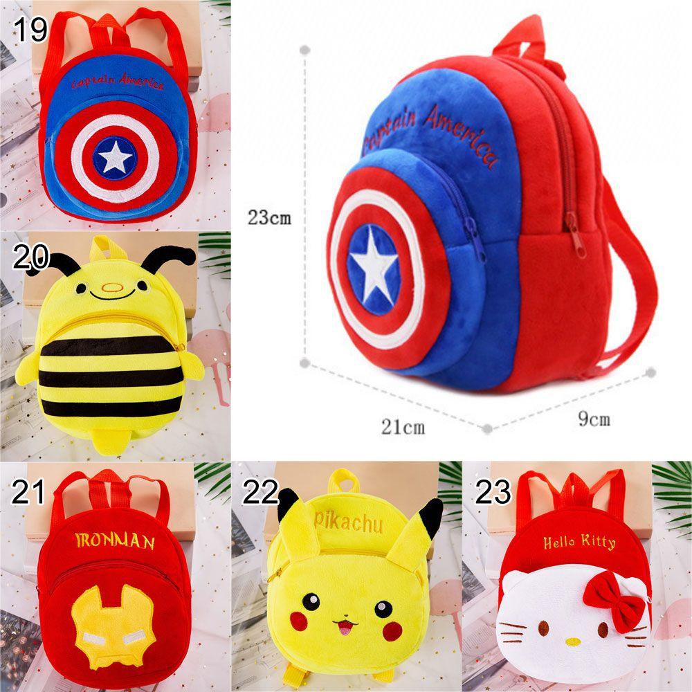 UUMIR Ba Lô Đeo Vai 22cm Kiểu Hoạt Hình Người Nhện Mickey Nhồi Bông Dễ Thương Cho Bé