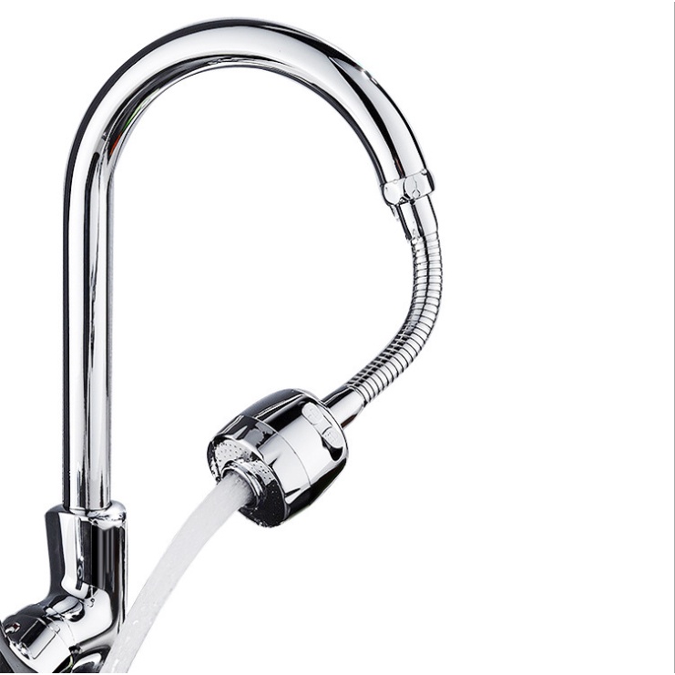 Đầu nối vòi nước bồn rửa chén tăng áp 300% xoay 360 độ chiều dài 17.5cm