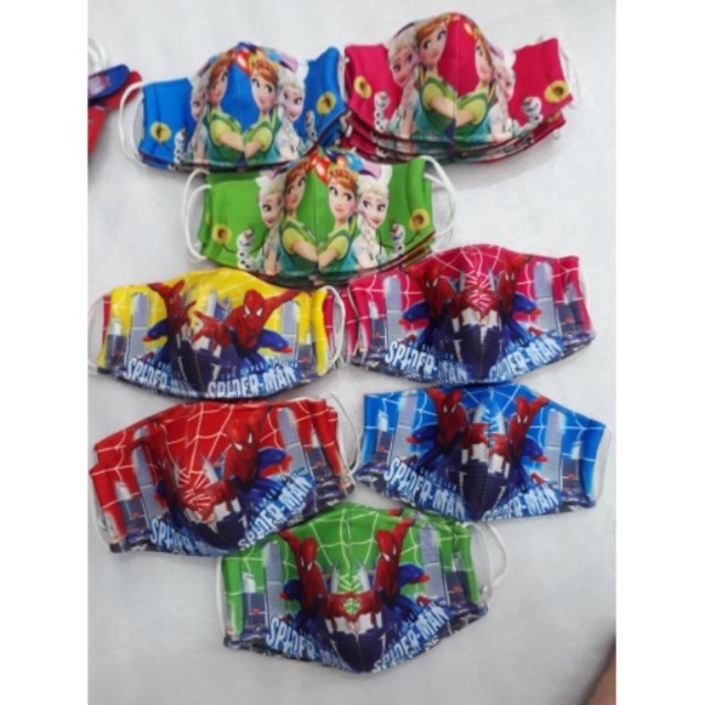 10 chiếc khẩu tran 3 lớp vải cho bé