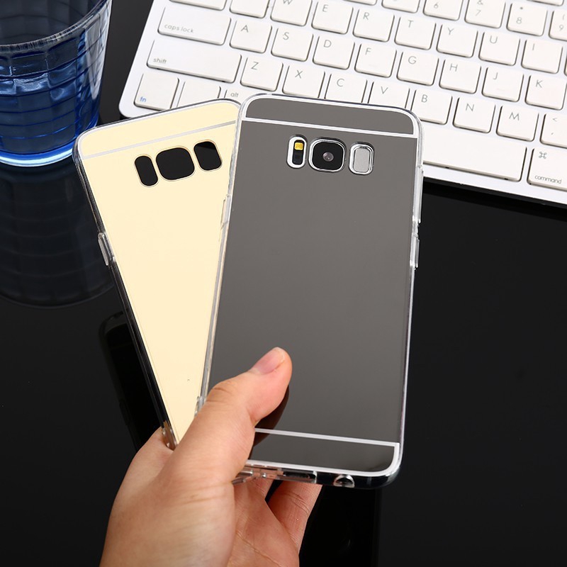 Ốp điện thoại tráng gương cho Samsung S3 S4 S5 S6 S7 S6edge S7edge S8 S9 Plus Note 3 4 5 8 9