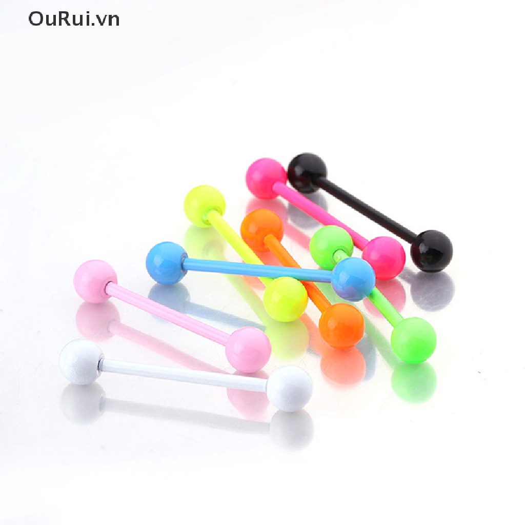 Set 8 khuyên lưỡi bằng thép không gỉ chất lượng cao