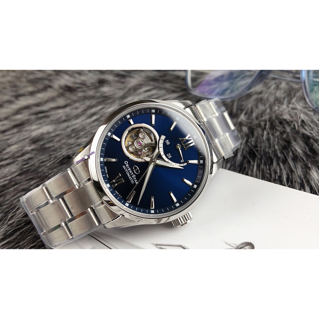 Đồng hồ nam Orient Star power reserve open heart RE-AT0001L00B