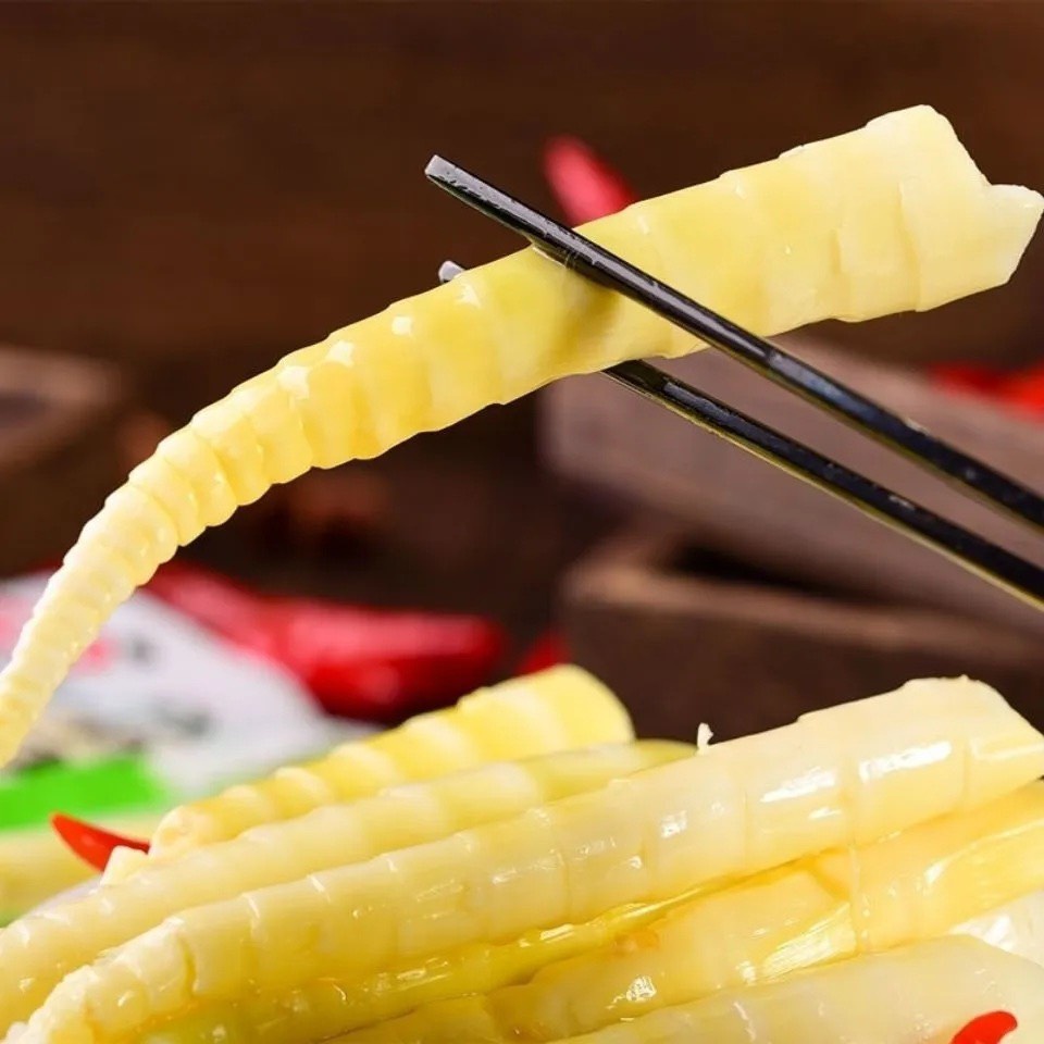 Măng trúc cay Tứ Xuyên ngâm ớt xanh siêu cay, ăn là mê, yumystore86