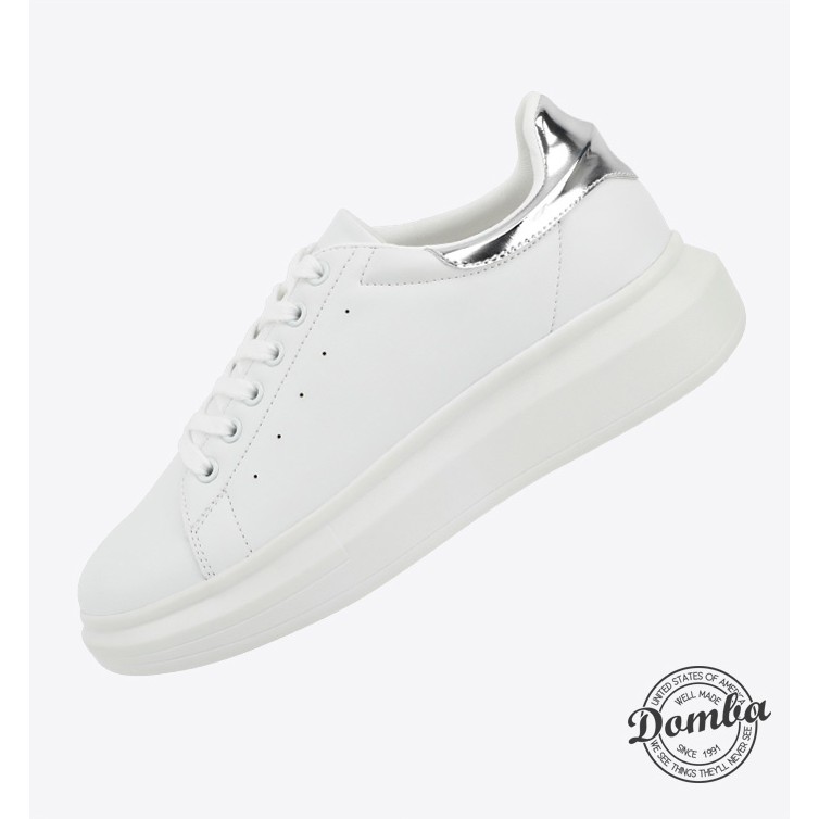 Giày thể thao sneaker Domba gót bạc ánh kim thời trang nam nữ H-9116