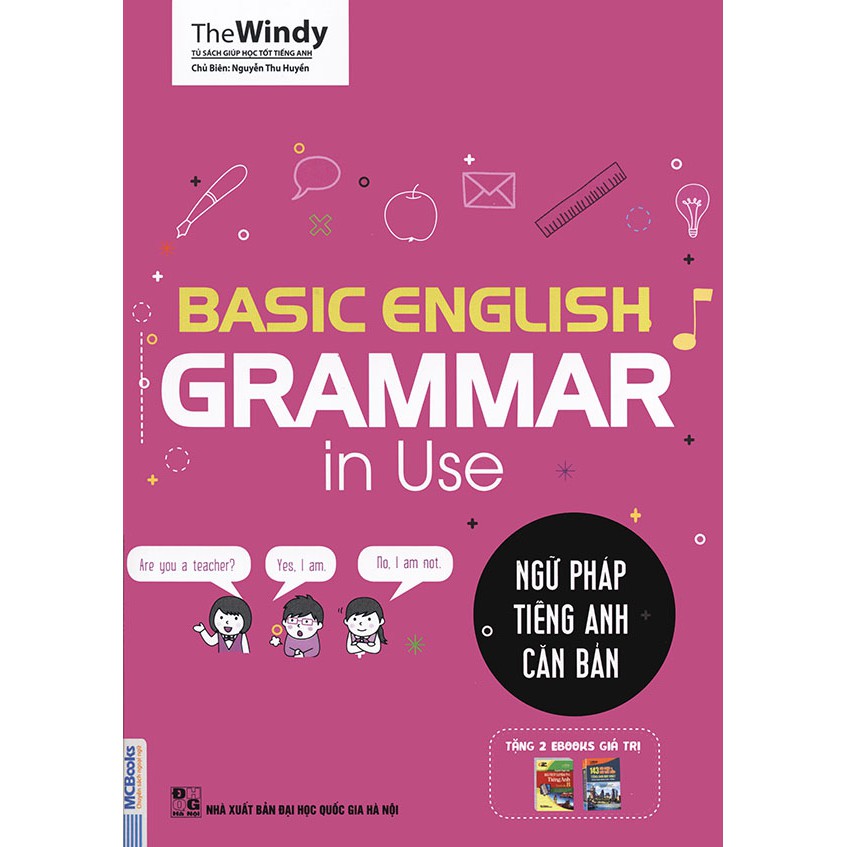 Sách - Basic Grammar in use - Ngữ pháp tiếng Anh căn bản (phiên bản Chibi) Tặng Video Hách Não