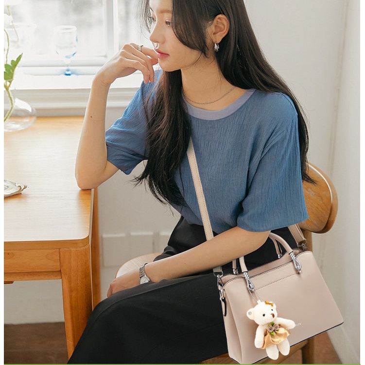 Túi xách nữ đeo chéo công sở Jinpin 3 ngăn thời trang cao cấp BAG U JP3N32