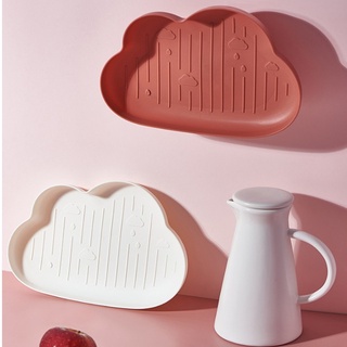 Khay lớn - khay dĩa trang trí đựng hoa quả hình đám mây nhiều màu sắc