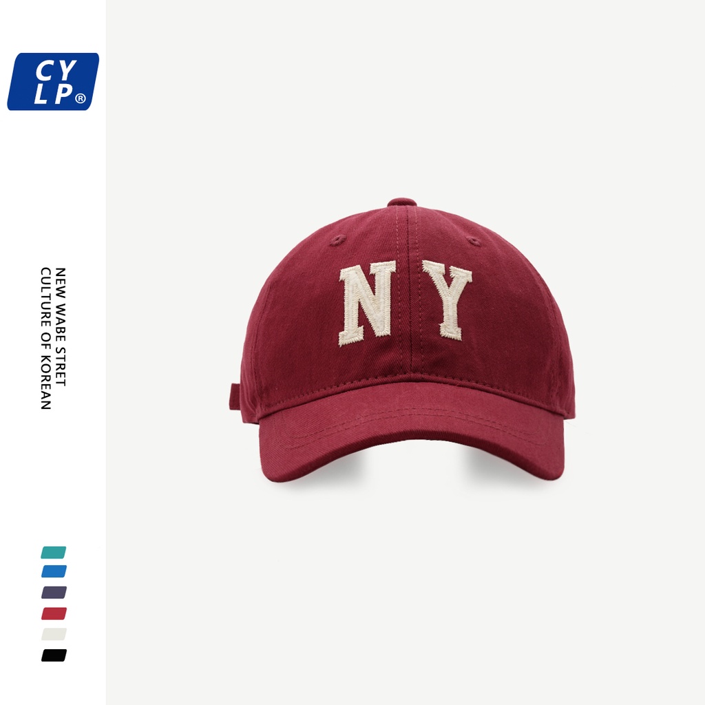 Nón Lưỡi Trai Mềm In Chữ NY Phong Cách Hàn Quốc Đơn Giản Chất Lượng Cao