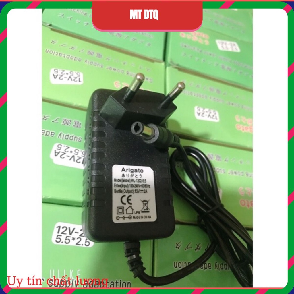 Nguồn 12v2a chân thường 5.5*2.5Dùng Cho CAMERA-Đèn Led-Đầu Tivibox...Cam kết hàng chuẩn 100%