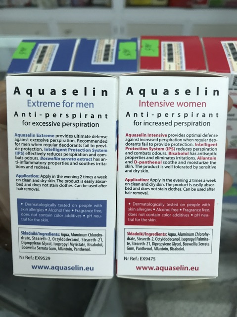 Lăn khử mùi nách AQUASELIN lọ 20 ml - hangg nhập khẩu | BigBuy360 - bigbuy360.vn