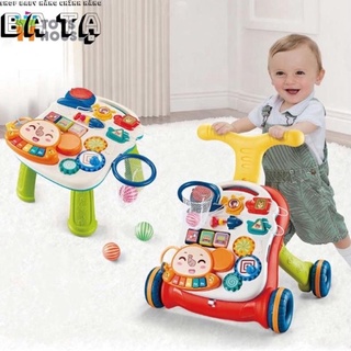 FREESHIP Bàn chơi đa năng có nhạc kiêm xe tập đi 2 trong 1 Toyshouse N6038- xe tập đi kèm bàn chơi đa năng cho bé