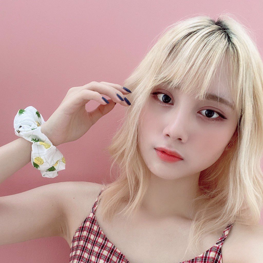 Cột tóc Scrunchies quả dứa, dây buộc tóc vải Scunchies trái thơm pineapple