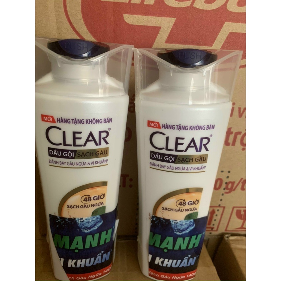 Dầu gội Clear nước táo lên men & Vitamin C chai 140g