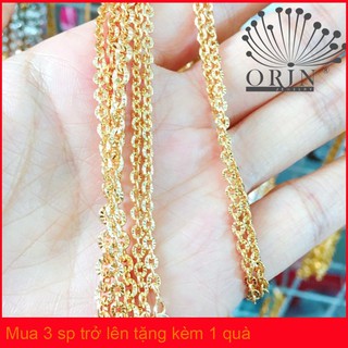 Dây chuyền dạng dây chữ công khía máy khóa tròn bền màu cao cấp Orin D4424