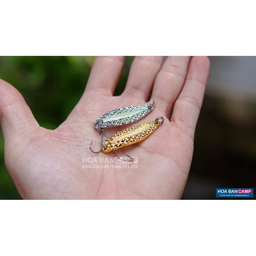 Combo 2 Mồi Thìa Spoon Móc Đơn | 3.5cm – 3.5g