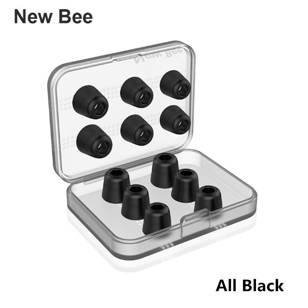 New Bee Memory Foam Silicone Earbud Premium Ear Tips Earpad Earphone Comply Foam with Box