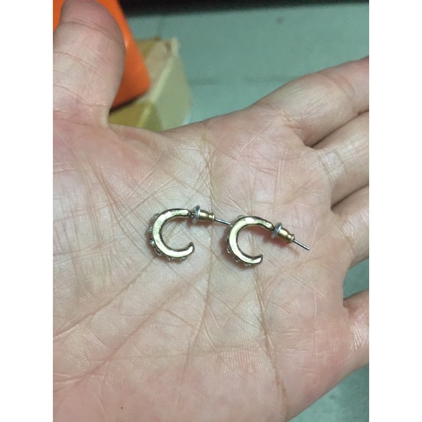 Hoa tai đính phối đá trắng si tuyển Nhật