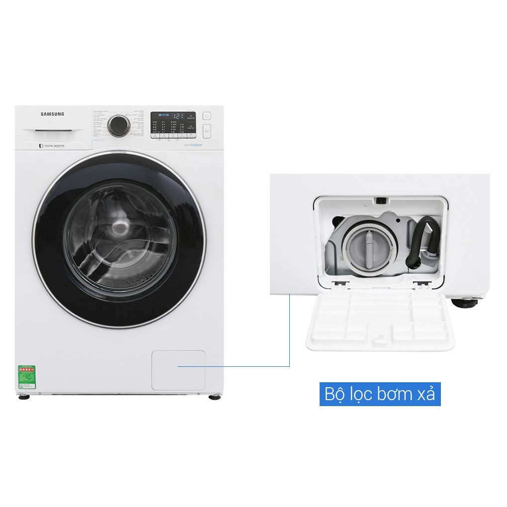 [ VẬN CHUYỂN MIỄN PHÍ KHU VỰC HÀ NỘI ] Máy giặt Samsung cửa ngang 9 kg WW90J54E0BW/SV