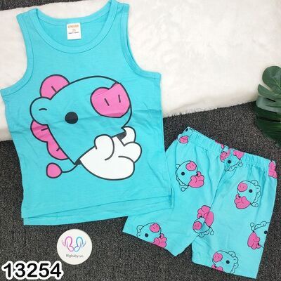 BỘ SÁT NÁCH THUN HOẠ TIẾT ĐÁNG YÊU CHO BÉ GÁI 11-25kg