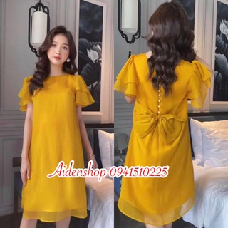 Đầm bầu đẹp thiết kế dáng thời trang chất lụa tơ