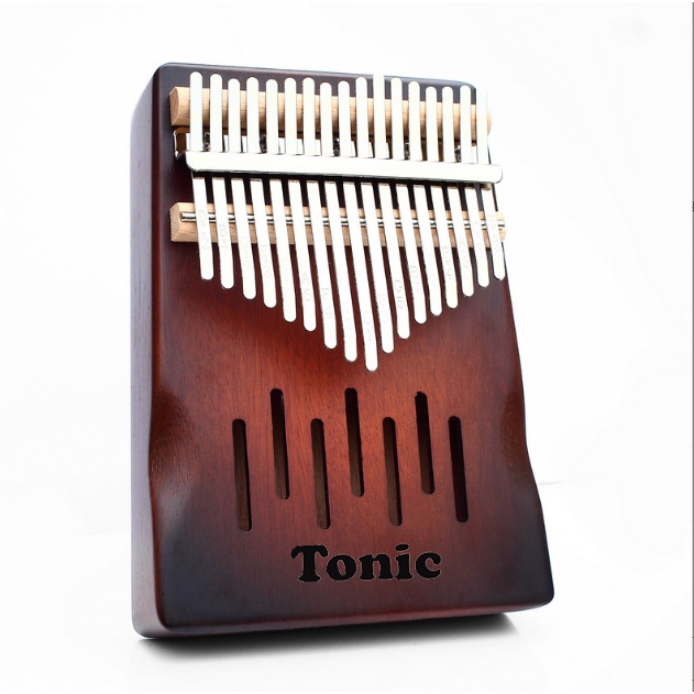 [Trọn bộ 6 loại phụ kiện] Đàn kalimba 17 phím gỗ nguyên khối đủ Phụ Kiện Mahagony GECKO000072