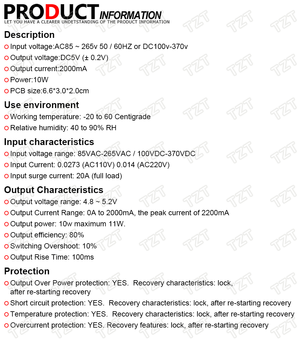 POWER POWER Mô Đun Hạ Áp 5v 2a Ac-Dc Từ 220v Sang 5v