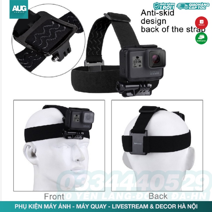 Mount Đội Đầu, Dây Đeo Đầu cho máy quay hành động GoPro, Sjcam, Yi Action, Osmo Action