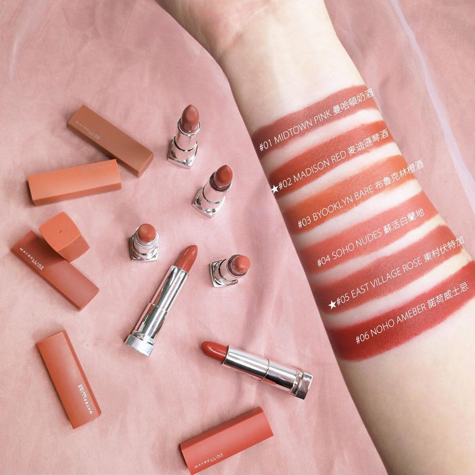 Son Lì Mịn Môi Maybelline City Heat 02 Madison Red Cam Cháy | BigBuy360 - bigbuy360.vn