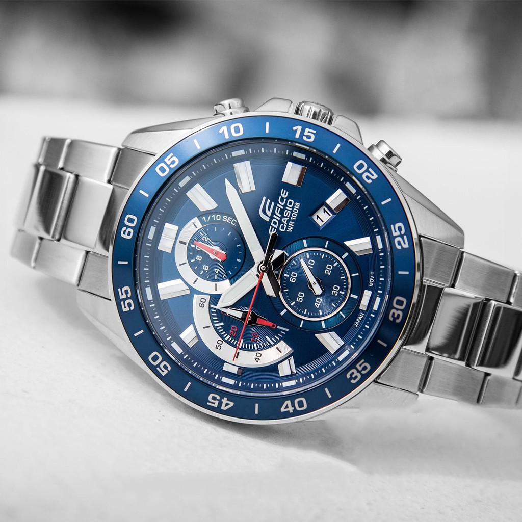 Đồng hồ nam EDIFICE chính hãng Casio Anh Khuê EFV-550D-2AVUDF
