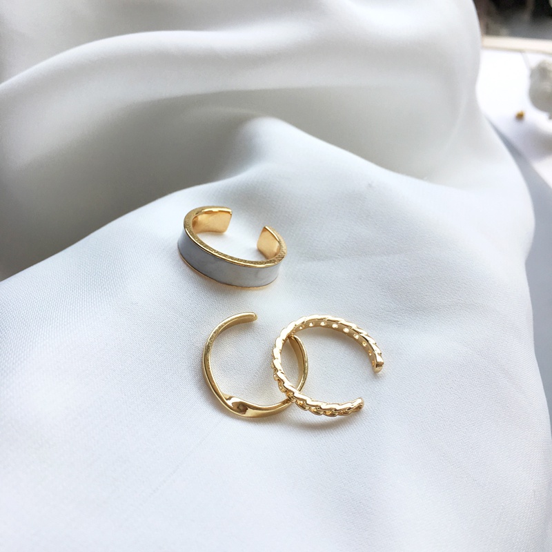Set ba nhẫn đeo tay thời trang cá tính cho nữ
