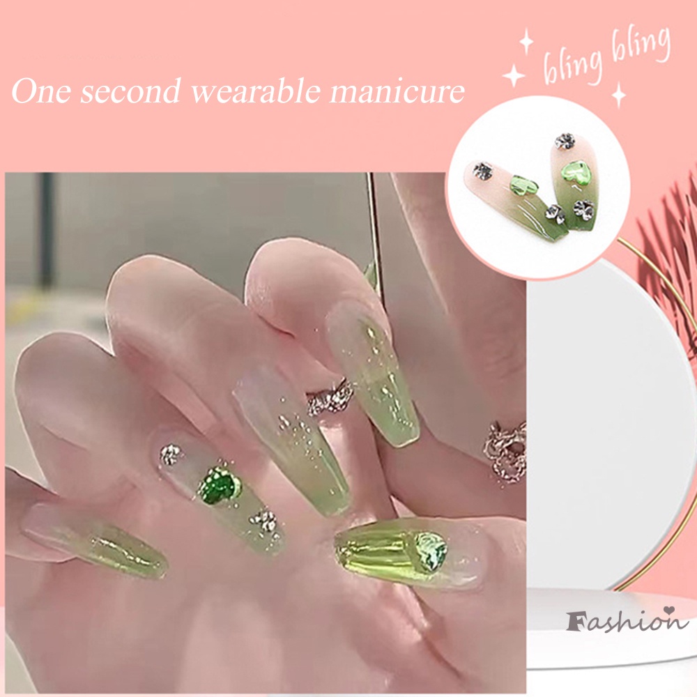 Set 24 Móng Tay Giả 3D Thời Trang Phong Cách Cho Nữ