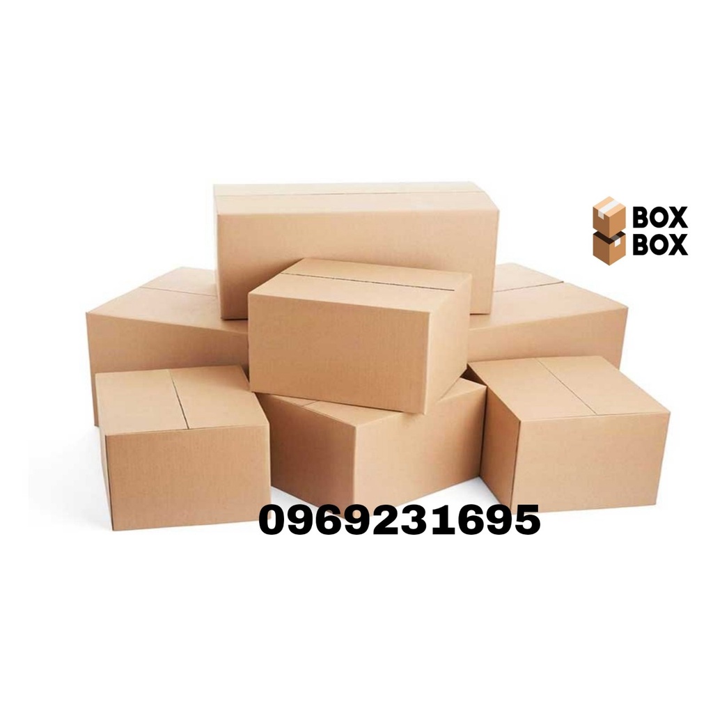 thùng hộp carton bìa giấy đóng gói hàng kích thước 20x20x15 giá rẻ tận xưởng giao hỏa tốc nhận hàng ngay