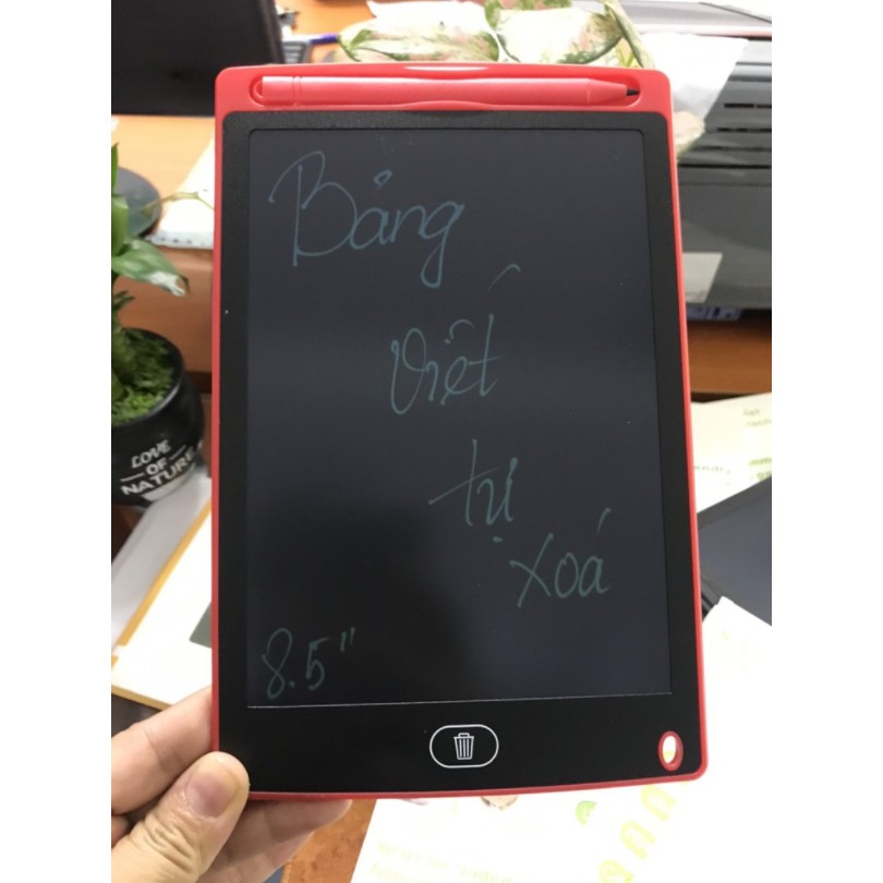 Bảng viết, bảng vẽ điện tử thông minh, bảng LCD tự động xóa cho bé 8inh, 8''5 inch