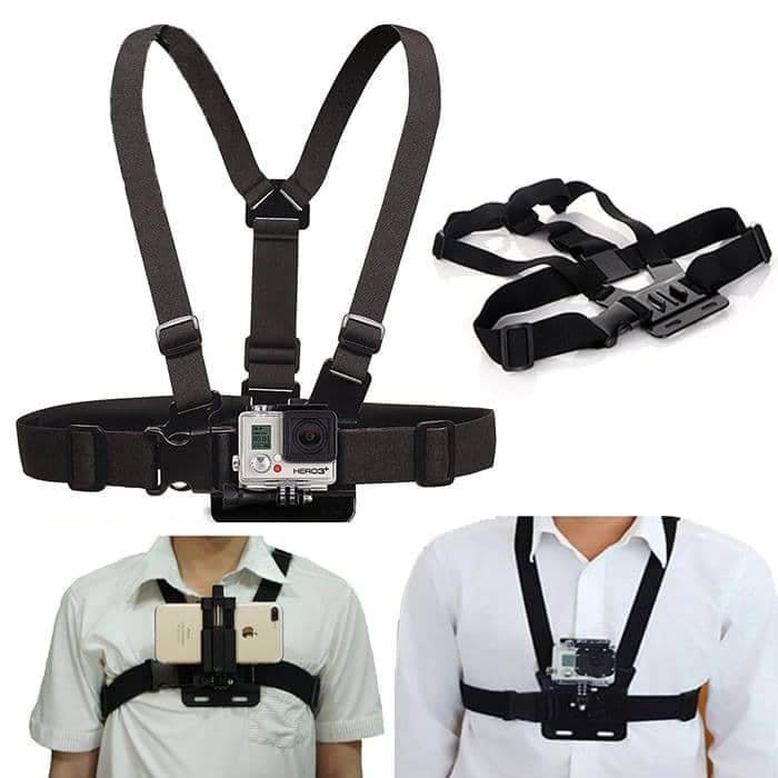 Dây gắn điện thoại trước ngực làm camera hành trình,dây gắn camera hành trình