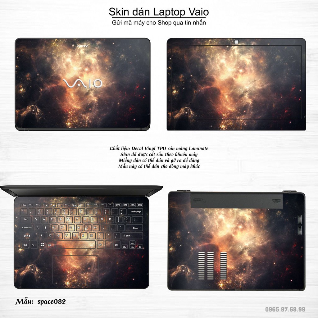 Skin dán Laptop Sony Vaio in hình không gian _nhiều mẫu 14 (inbox mã máy cho Shop)