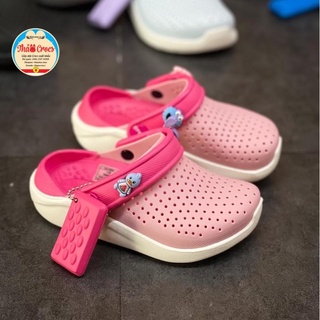 Dép sục bé gái Cross Literide màu Hồng phấn, tặng 10 sticker