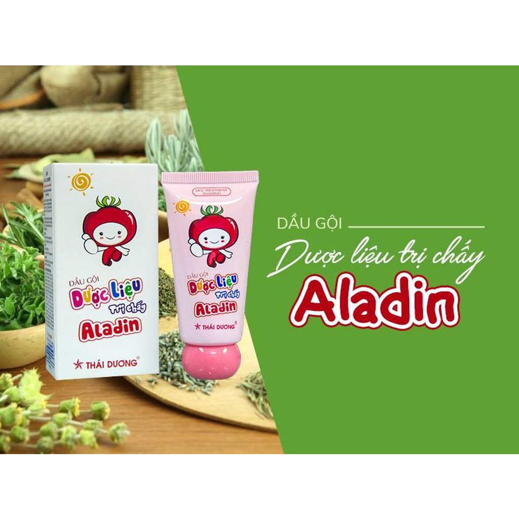 Dầu gội dược liệu diệt chấy cho bé Aladin Thái Dương (30g)