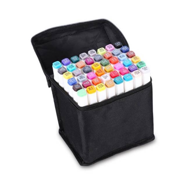 Bút Marker TOUCHLIIT 2 đầu thân trắng cao cấp 30/40/80 màu