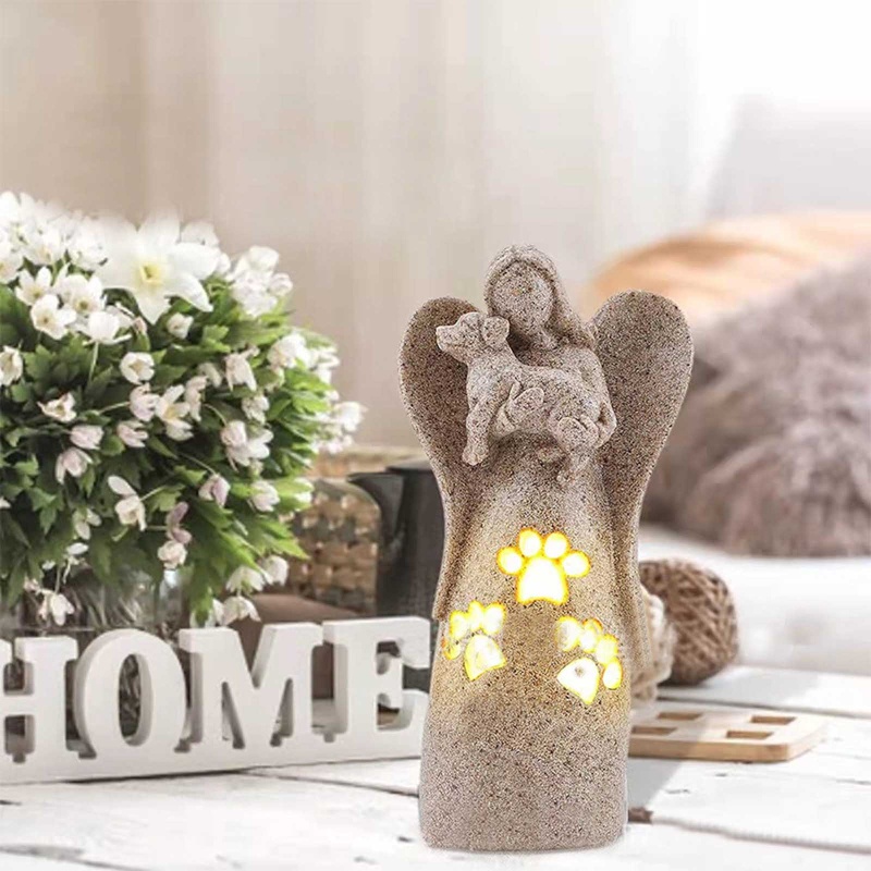 Aoto Tượng Cún Ôm Nhau Có Đèn LED Nhấp Nháy Làm Quà Tặng Kỷ Niệm Tình Bạn