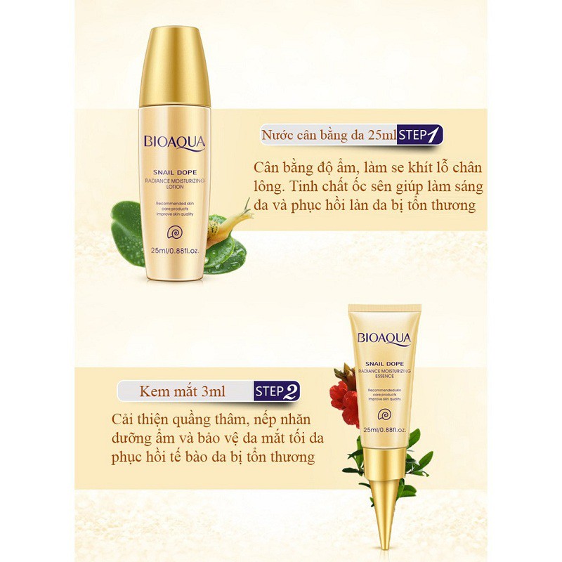Bộ kit dưỡng ẩm và làm trắng da tinh chất ốc sên bộ dưỡng da BDD-OS | BigBuy360 - bigbuy360.vn