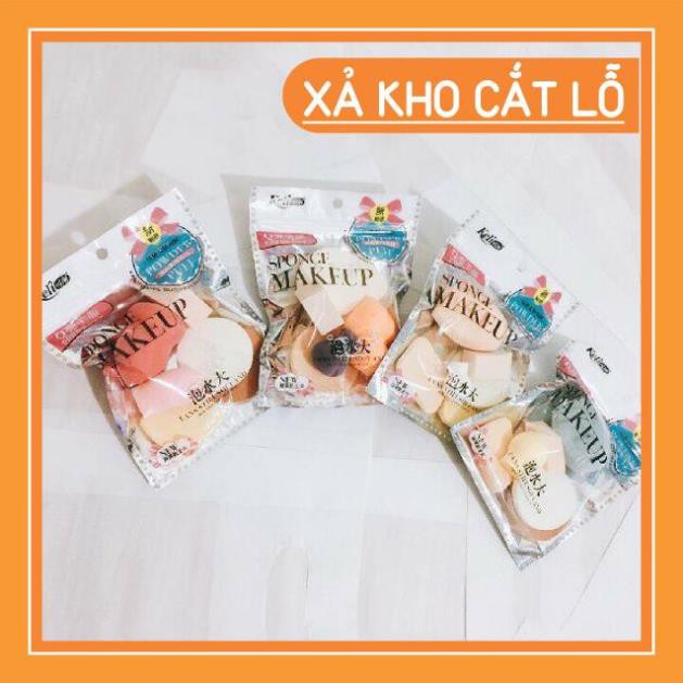 [Giá siêu sỉ] Bộ 6 Bông Mút Trang Điểm Keli Sponge Makeup