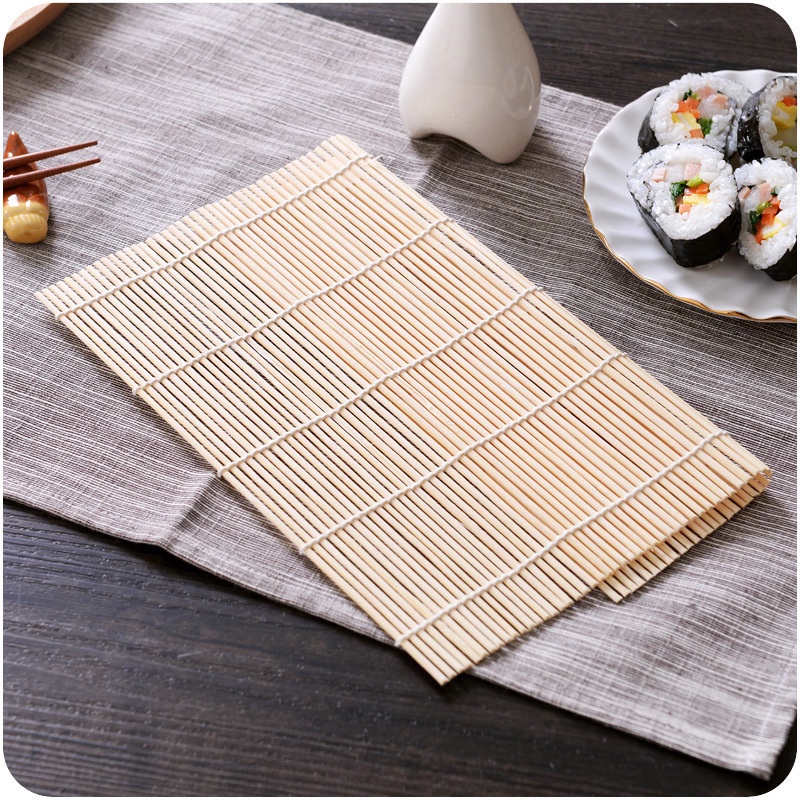 Mành Tre Cuộn Cơm Rong Biển, Dụng Cụ Cuộn Sushi Bằng Gỗ Tre, Tiện Lợi Vệ Sinh, Dễ Dàng Thực Hiện - Gia Dụng Homewares