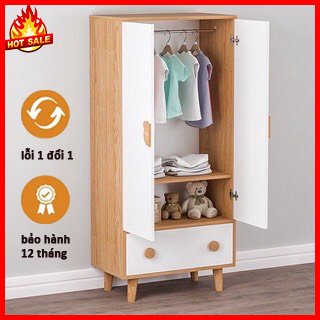 Tủ Quần Áo Trẻ Em- tủ gấu đựng quần áo cho bé bằng gỗ cho bé gái và bé trai
