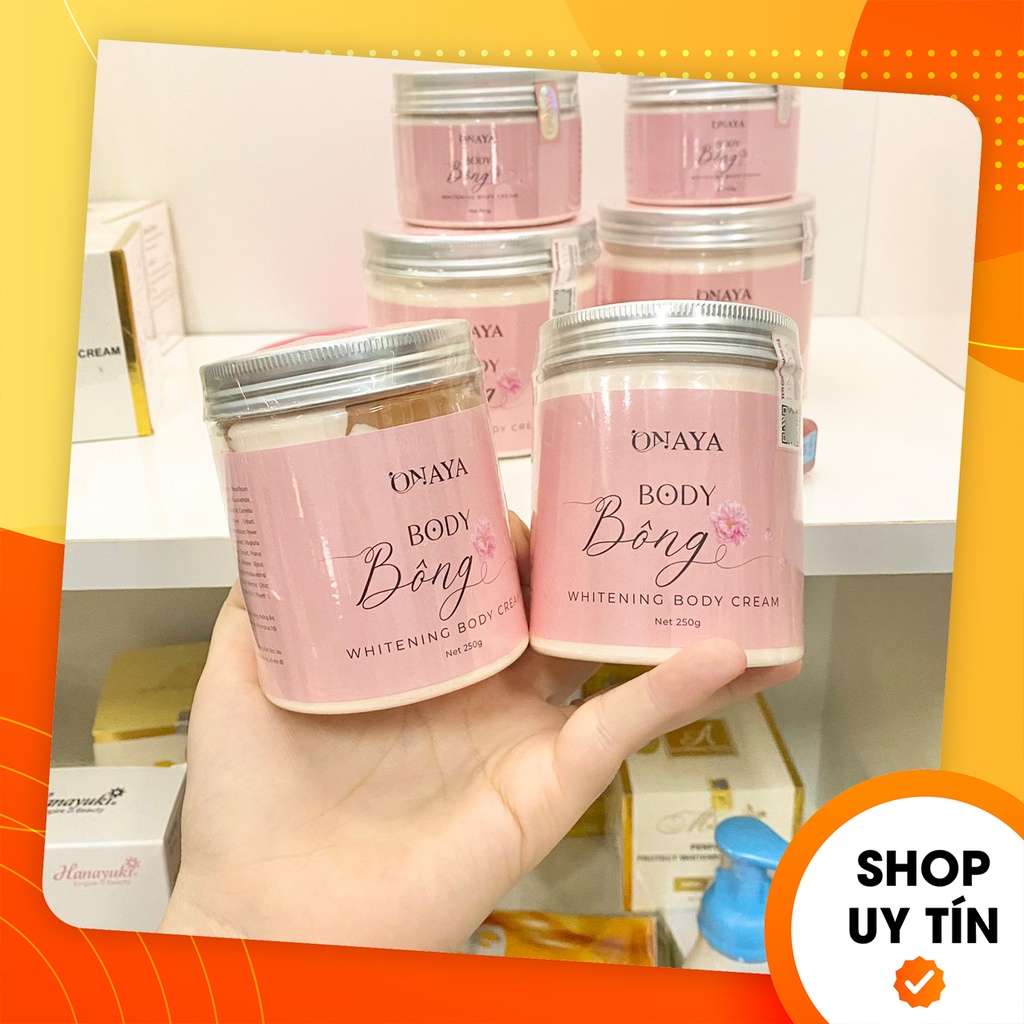 [Tặng kèm son] Kem Body Bông ONAYA chính hãng - Kem body lotion dưỡng trắng da - Boss Hoàng Quí