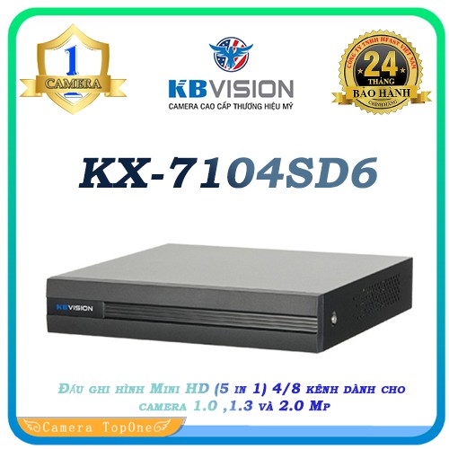 Đầu ghi hình KB-VISION 4 kênh KX-7104SD6 - Chính Hãng 100% Thương hiệu Mỹ