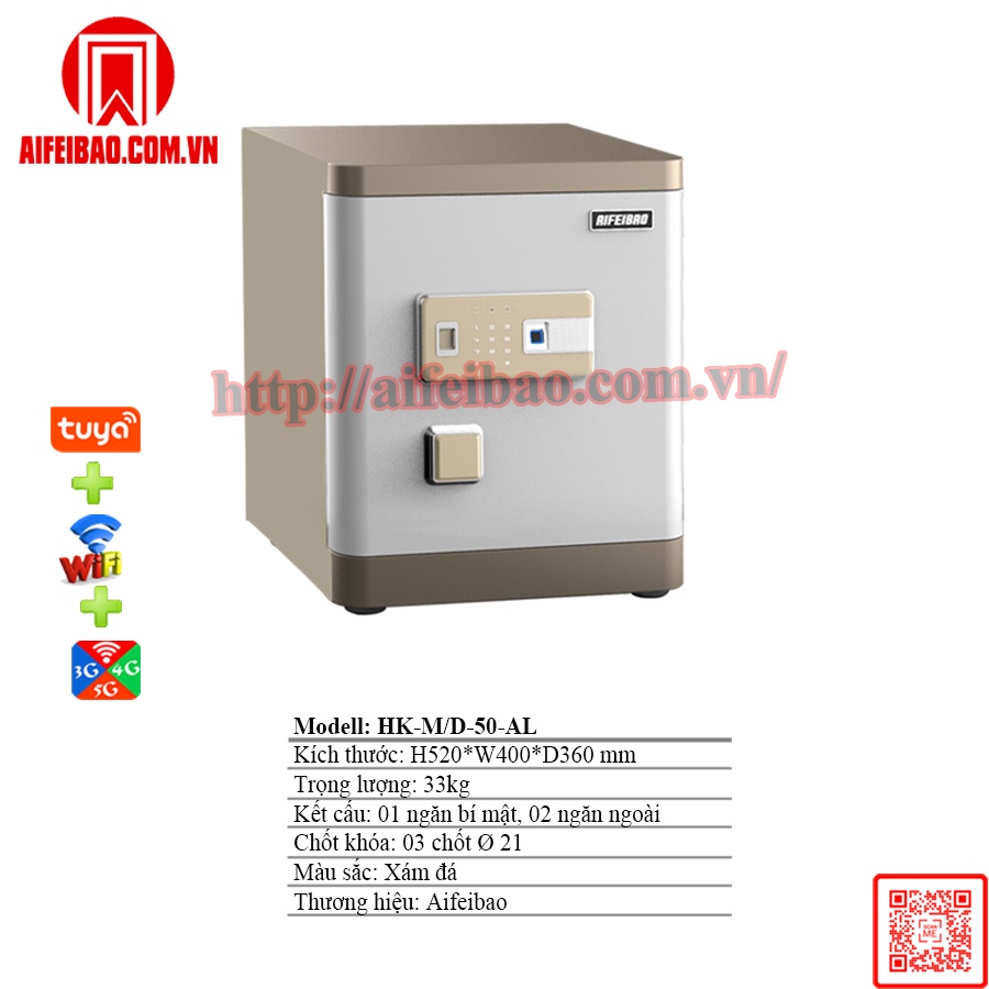 Két sắt thông minh Aifeibao HK-M/D-50-AL