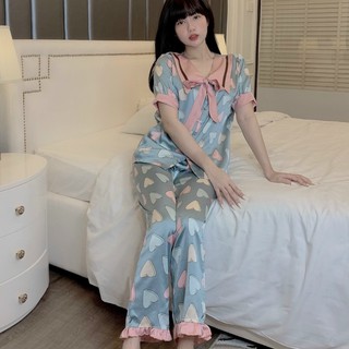 👉[𝗚𝗶𝗮̉𝗺 𝟭𝟬𝗞 ]👈Đồ Bộ Pijama - Bộ Lụa Satin Cộc Dài Cổ Nhọn [𝐇𝐎𝐓 𝐓𝐑𝐄𝐍𝐃+𝐅𝐑𝐄𝐄 𝐒𝐇𝐈𝐏]
